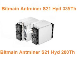 Bitmain Antminer S21 Hyd 335Th VS Antminer S21 200Th